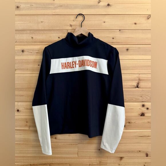 Harley Davidson Size Medium Women’s Performance Wicking Pullover Motorcycle - Picture 1 of 12